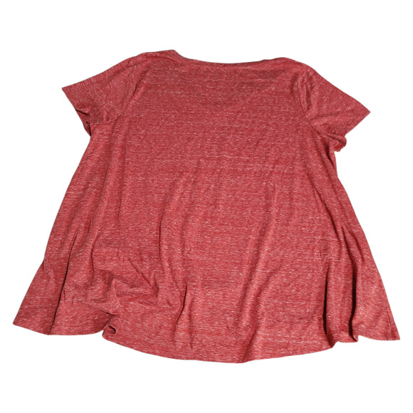 Style & Co. Boho Orange Red V-Neck Short Sleeve Graphic Tee 1X - Picture 4 of 9